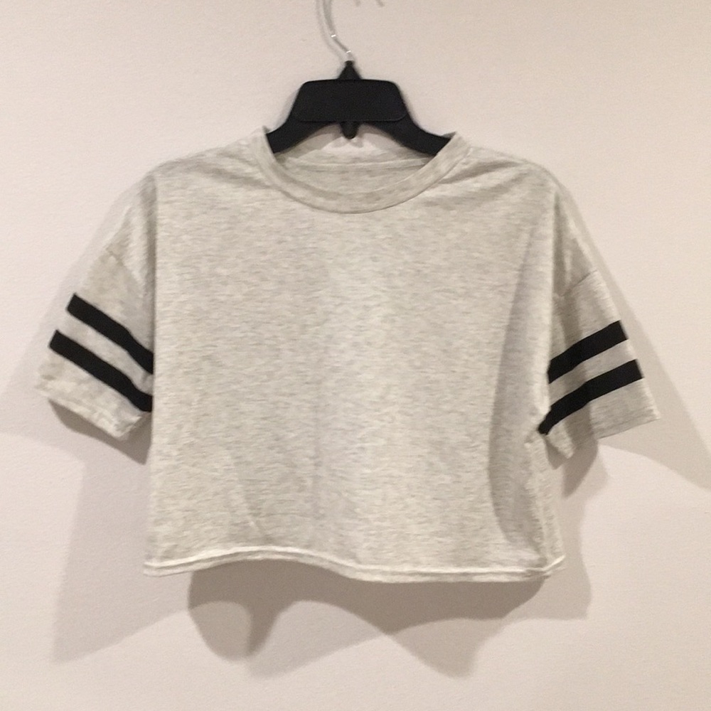 Varsity Striped Crop Tee